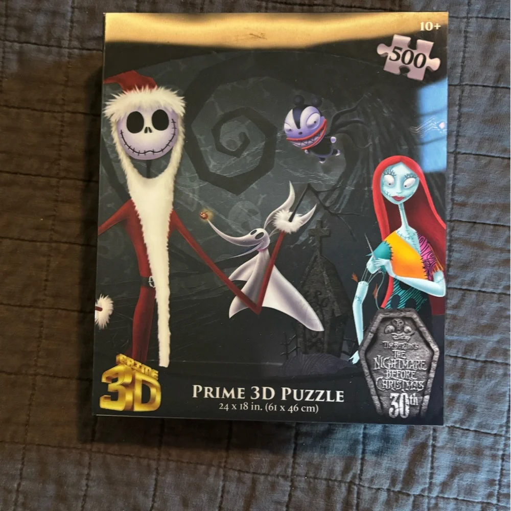 Disney Nightmare Before Christmas 30th Anniversary Prime 3D Puzzle 500 Piece New